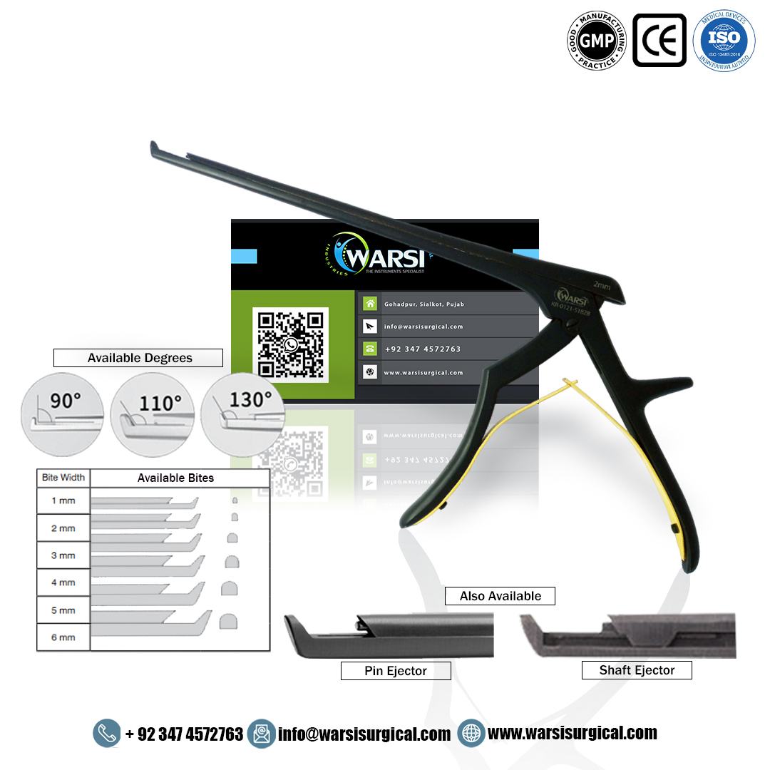 Laminectomy Kerrison Bone Punch Ceramic Black Color