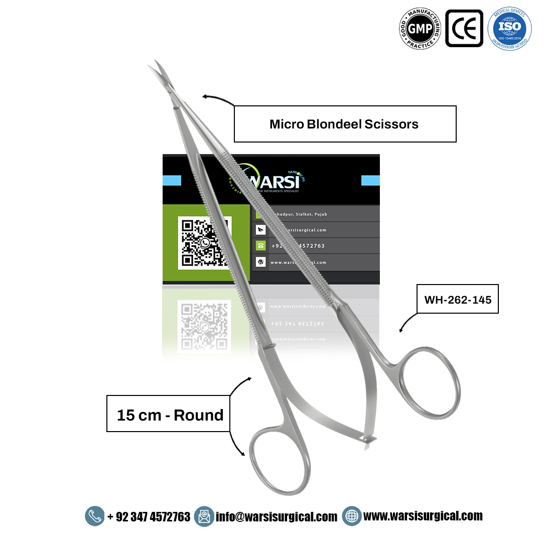 Blondeel Scissors Round Handle Blades