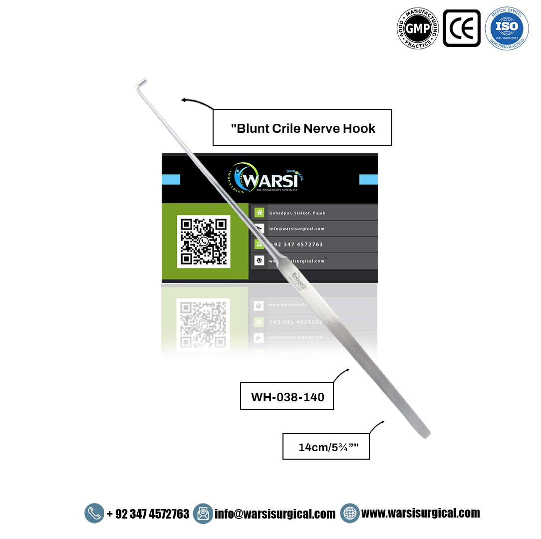 Blunt Crile Nerve Hook