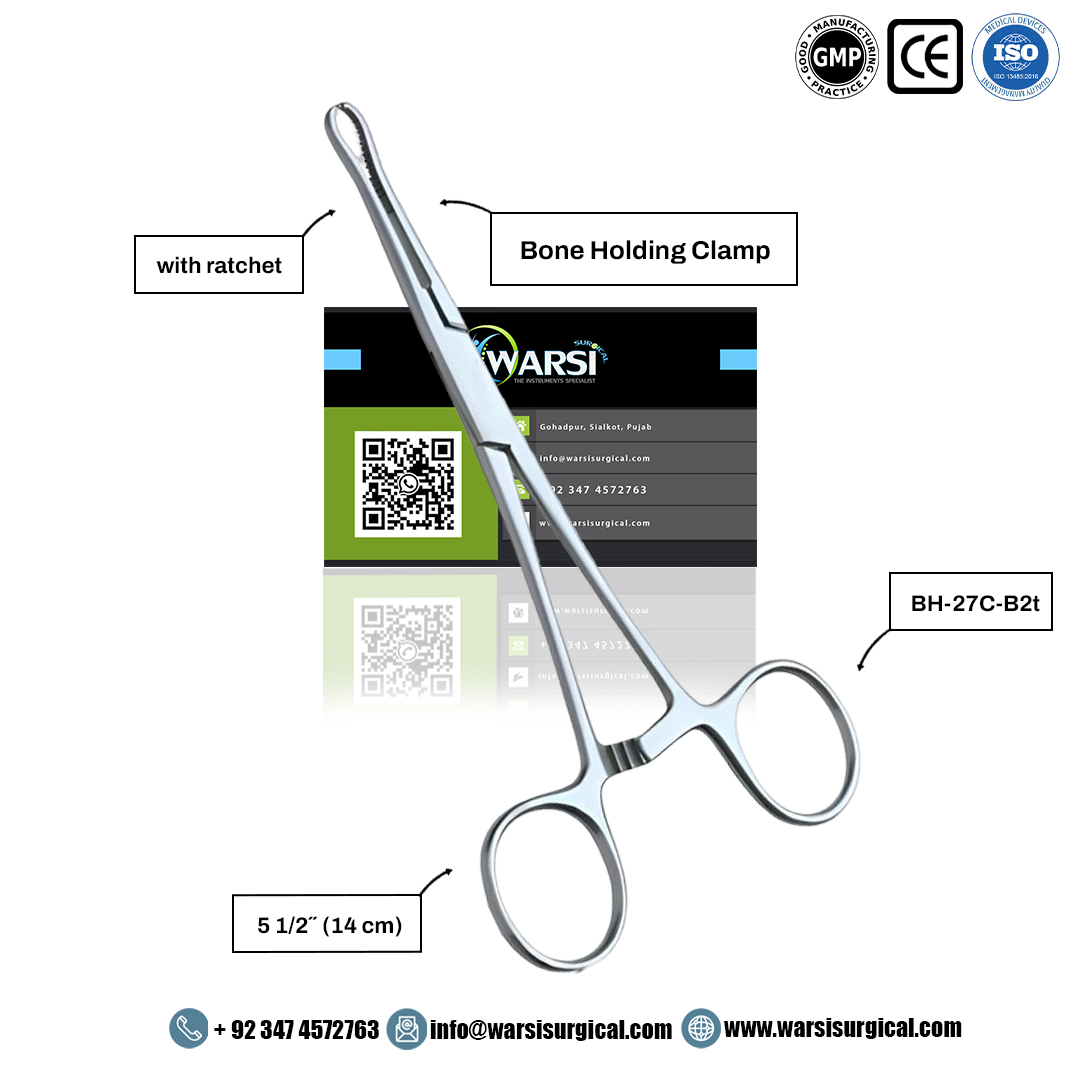 Bone Holding Clamp With Rachet