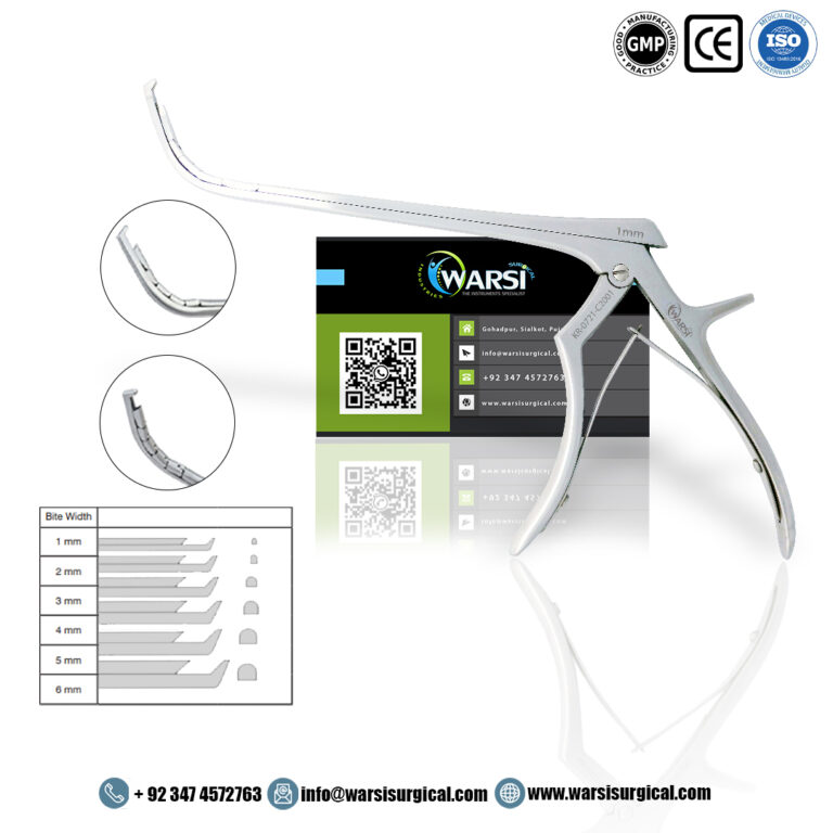 Frontal Sinus Kerrison Rongeur Up Curved 20 cm