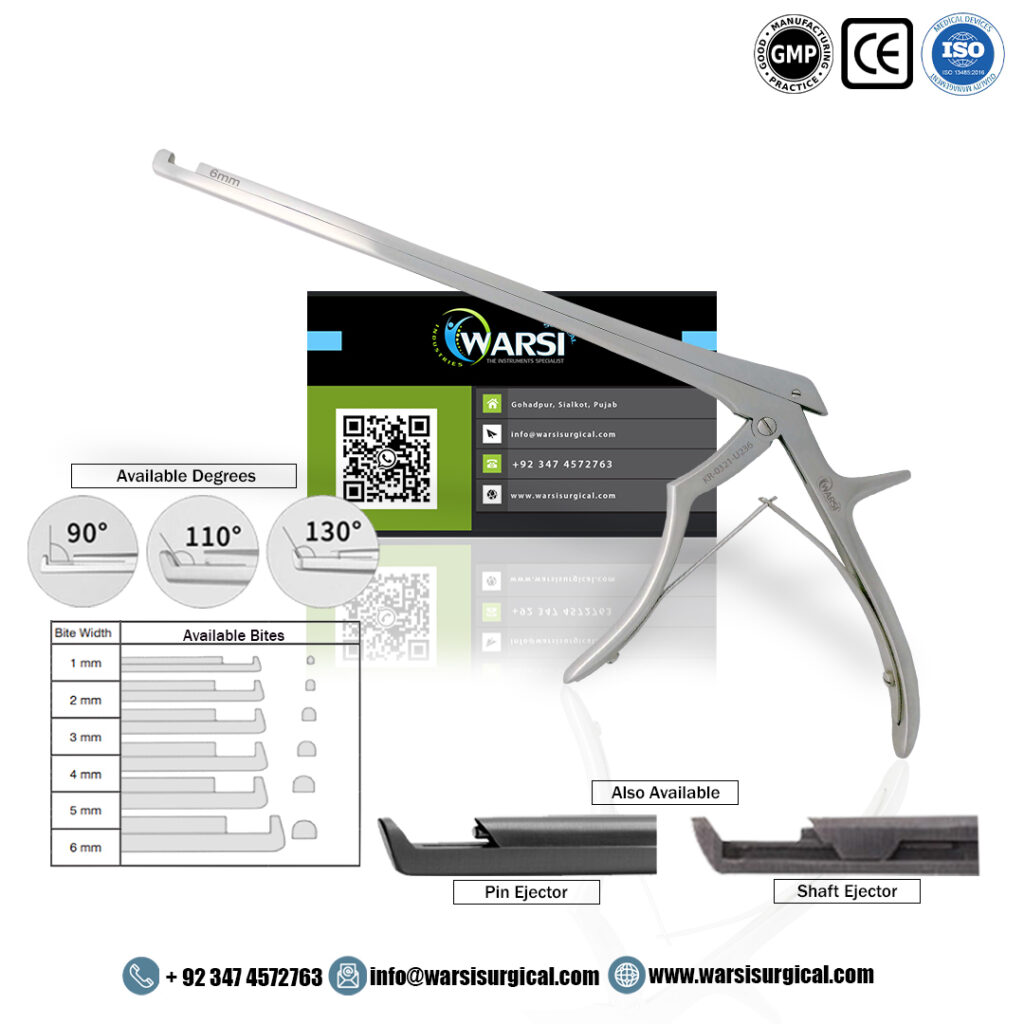 90 Degree Up-Cutting Kerrison Rongeur Long Shaft 23 cm — product image