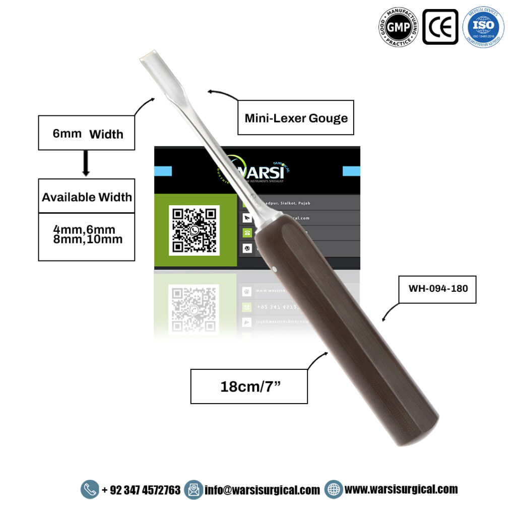 Mini-Lexer Bone Gouge 18 cm 6 mm — product image
