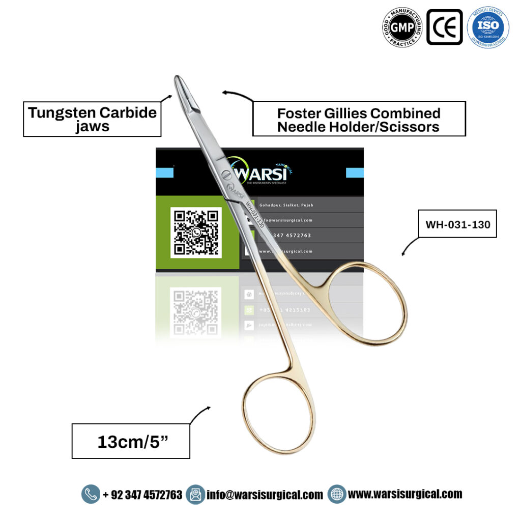 Foster Gillies Needle Holder Scissors 13 cm — product image