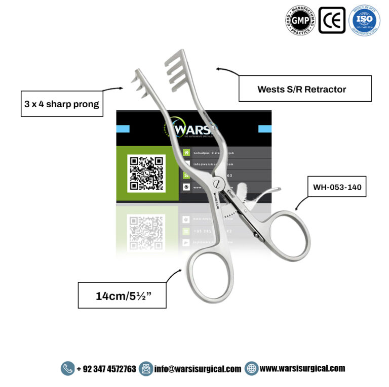 Wests S/R Retractor 14 cm
