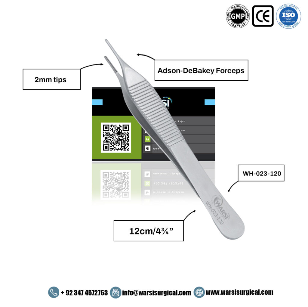 Adson-DeBakey Forceps 2 mm Jaws 12 cm — product image