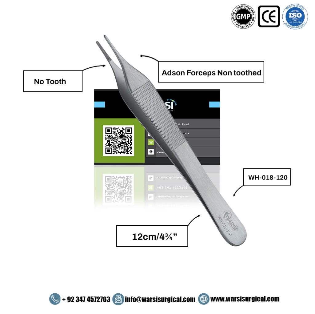 Adson Forceps Non-Toothed 12 cm — product image