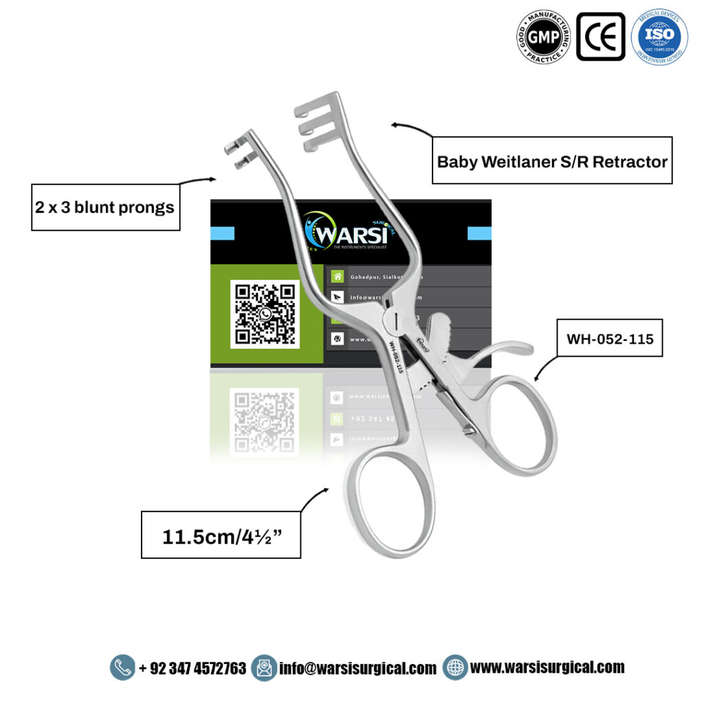 Baby Weitlaner S/R Retractor 11.5 cm — product image