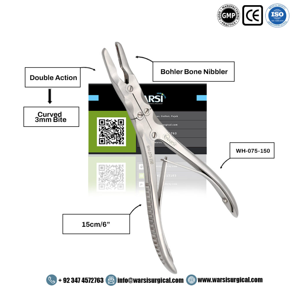 Pinza Gubia Ósea Bohler Acción Doble 15 cm — product image