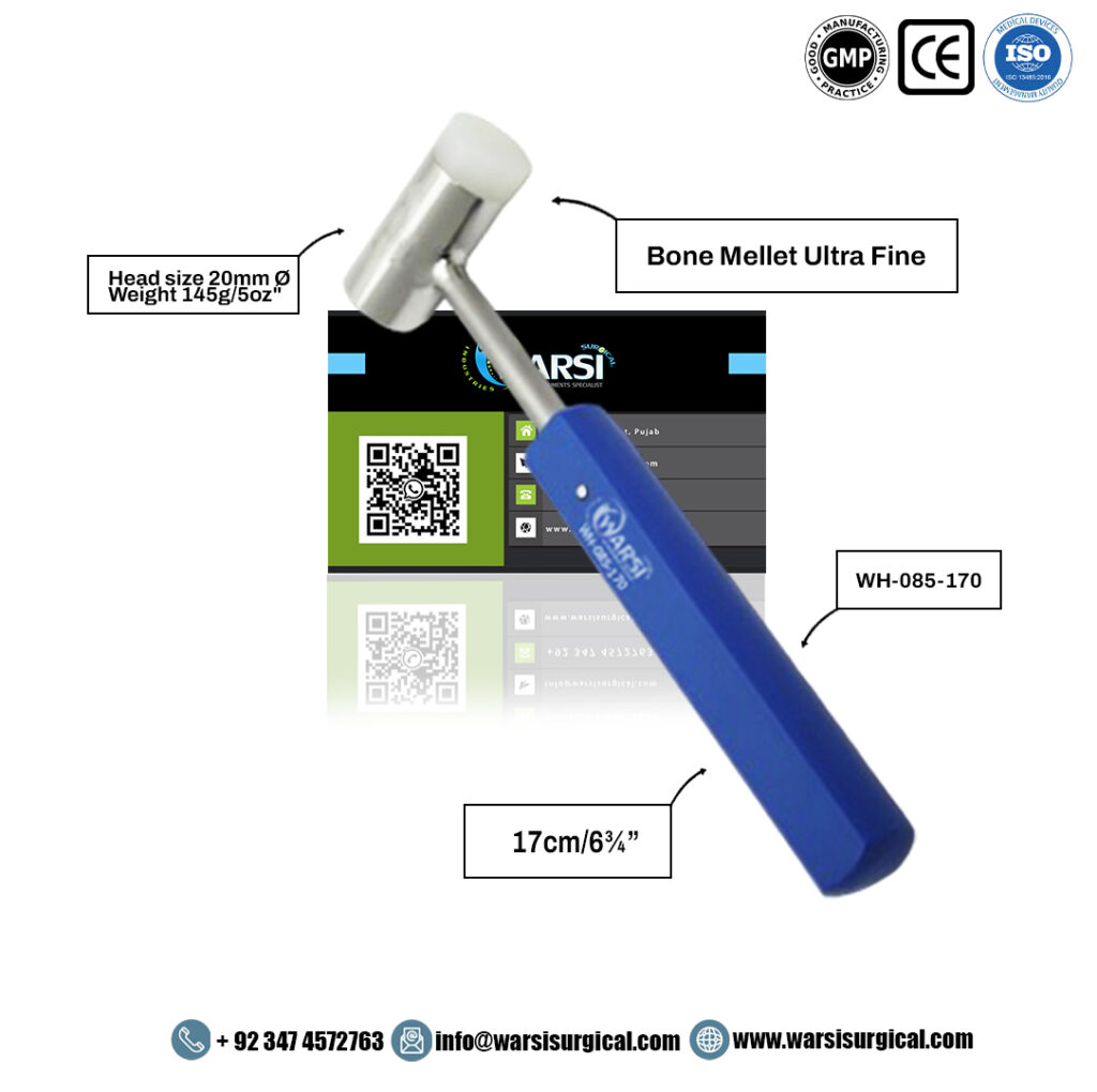 Ultra Fine Bone Mallet with Fiber Handle 17 cm 145 g — product image