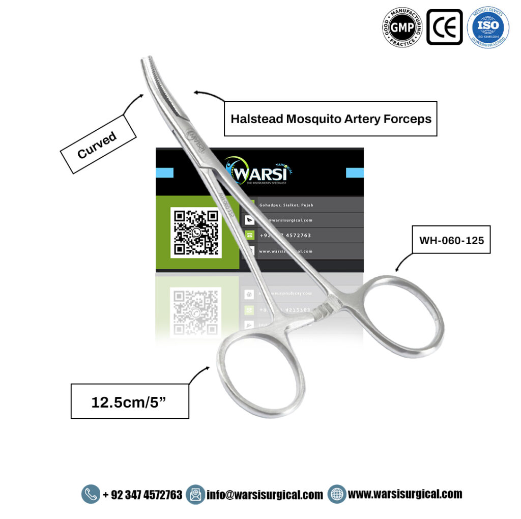 Halstead Mosquito Artery Forceps Curved 12.5 cm — product image