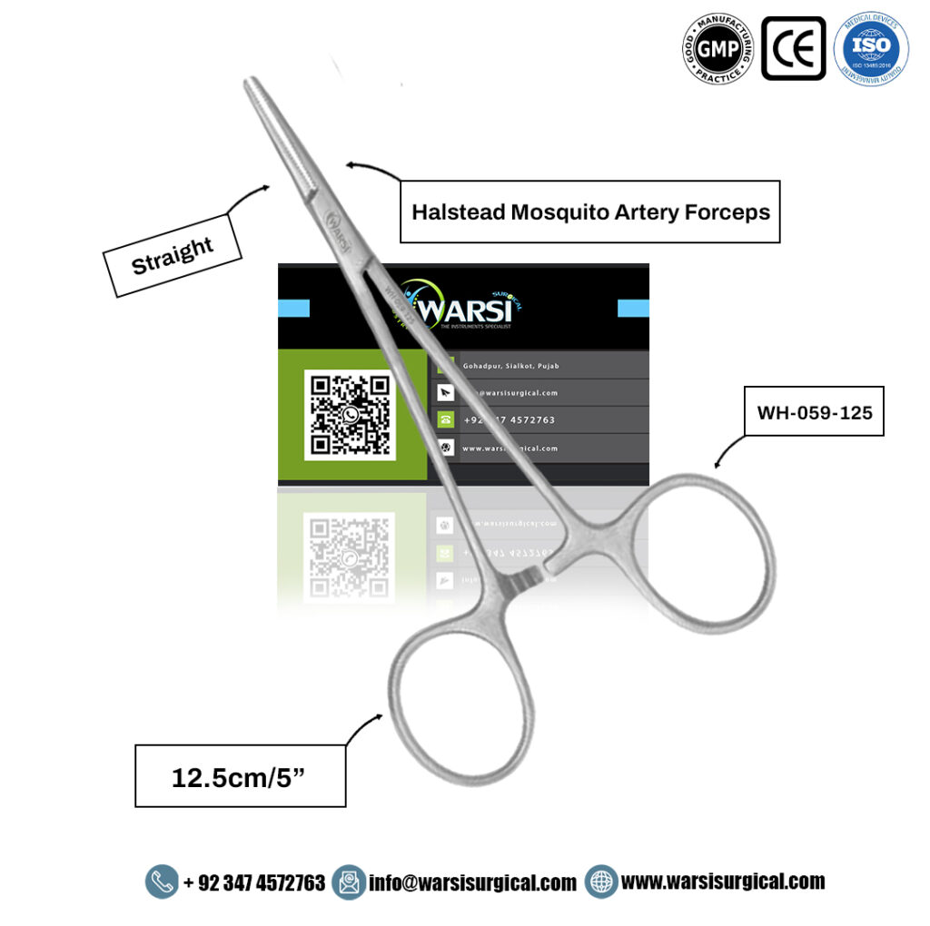 Halstead Mosquito Artery Forceps Straight 12.5 cm — product image
