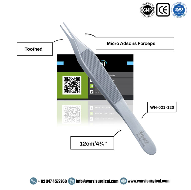 Micro Adson Forceps Toothed 12 cm