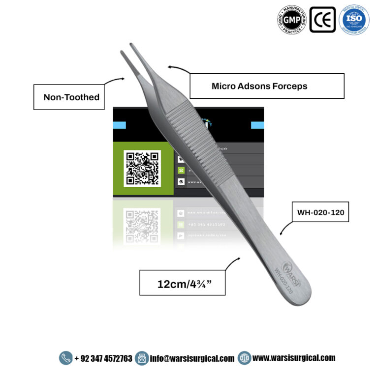 Micro Adson Forceps Non-Toothed 12 cm