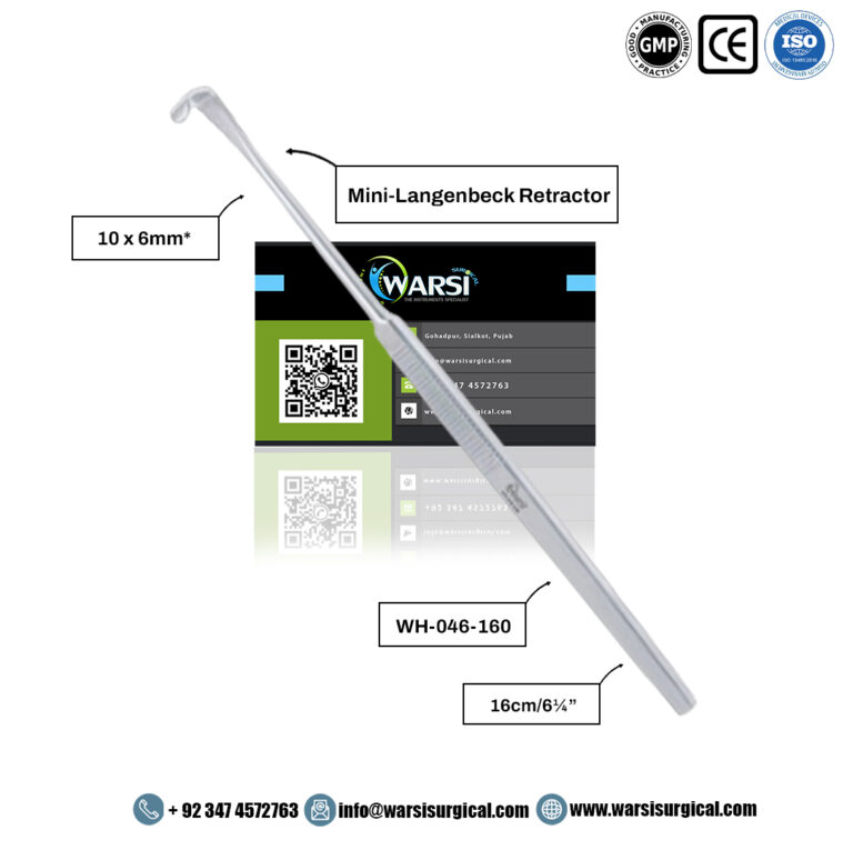 Mini Langenbeck Retractor 16 cm 10 x 6 mm