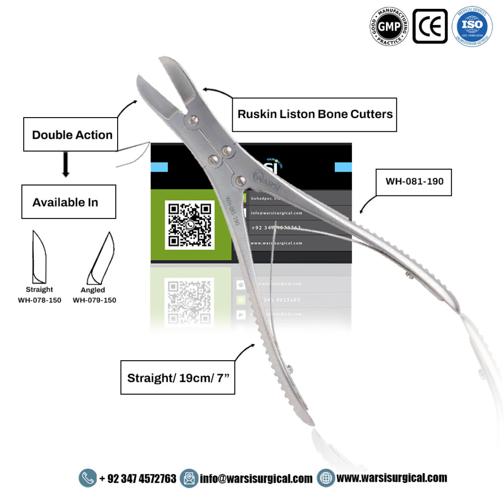 Ruskin Liston Double Action Small Bone Cutter 19 cm — product image